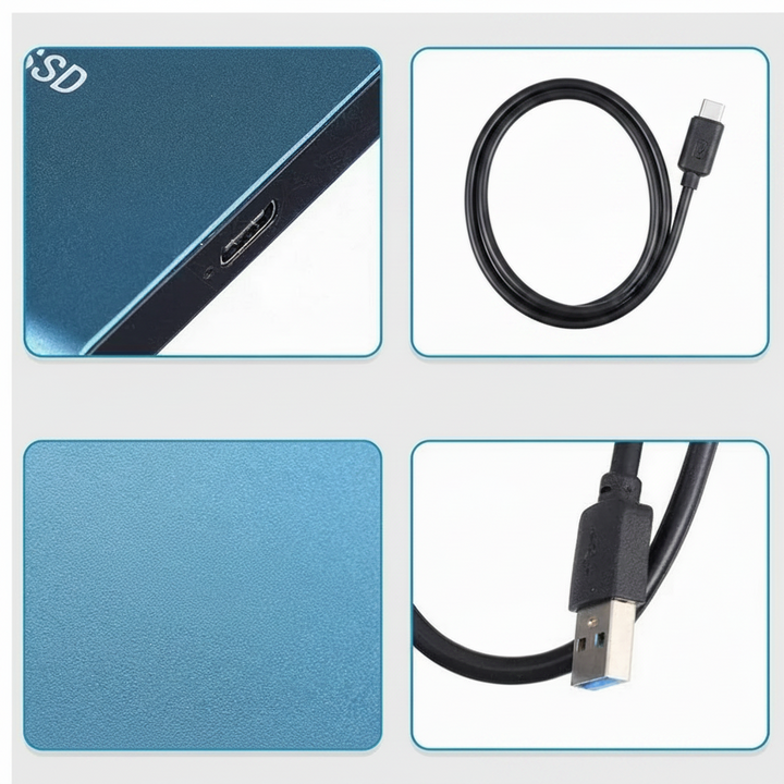 Przenośny Dysk SSD USB W Aluminiowej Obudowie Do Przechowywania Plików