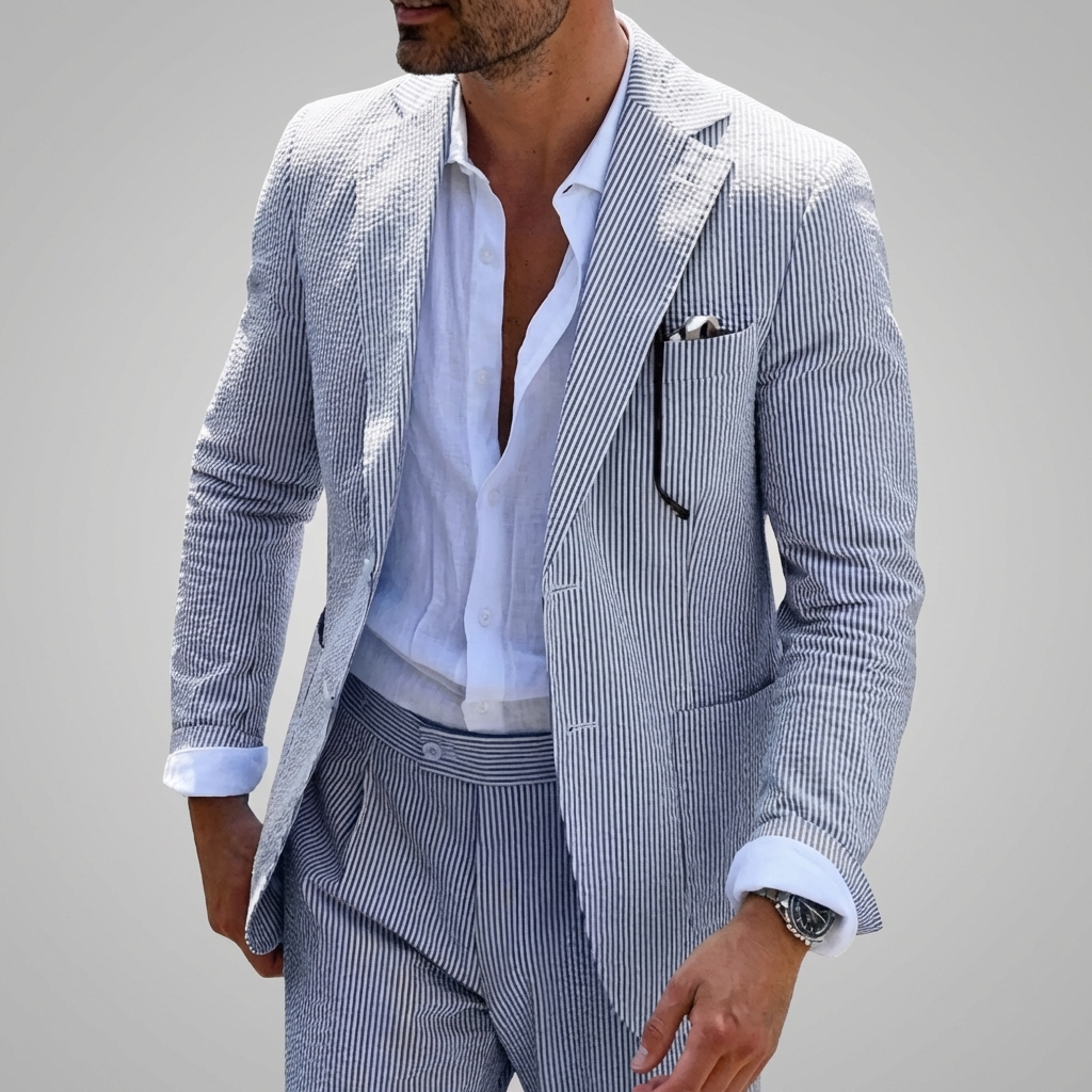 Adrian | Garnitur Męski Dwuczęściowy Slim Fit