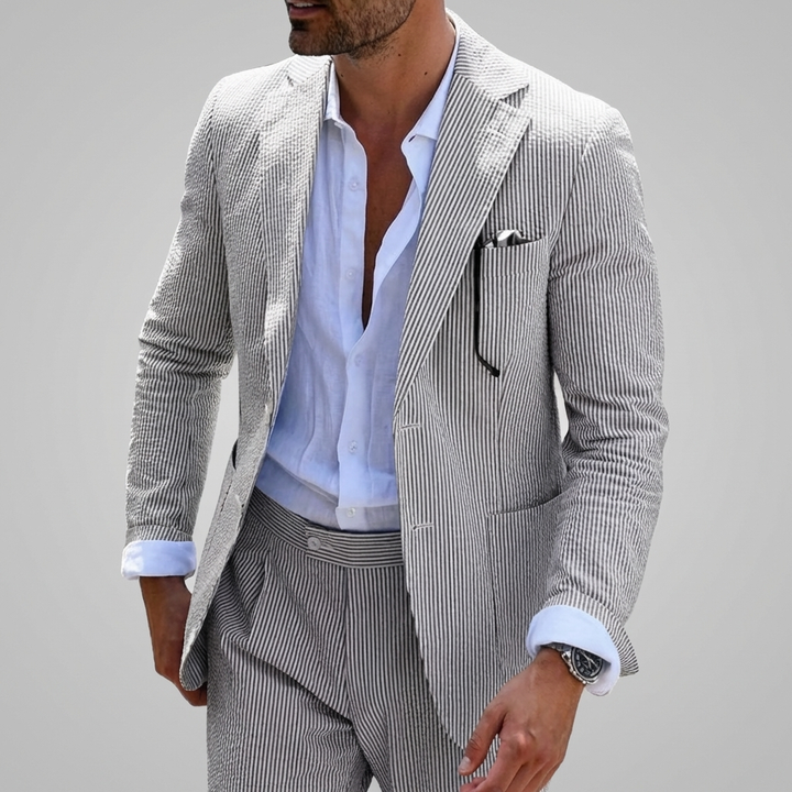 Adrian | Garnitur Męski Dwuczęściowy Slim Fit