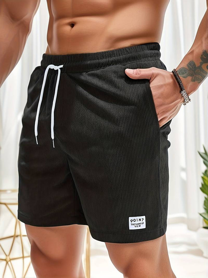 Szorty Męskie Letnie Casual Z Regulacją w Pasie