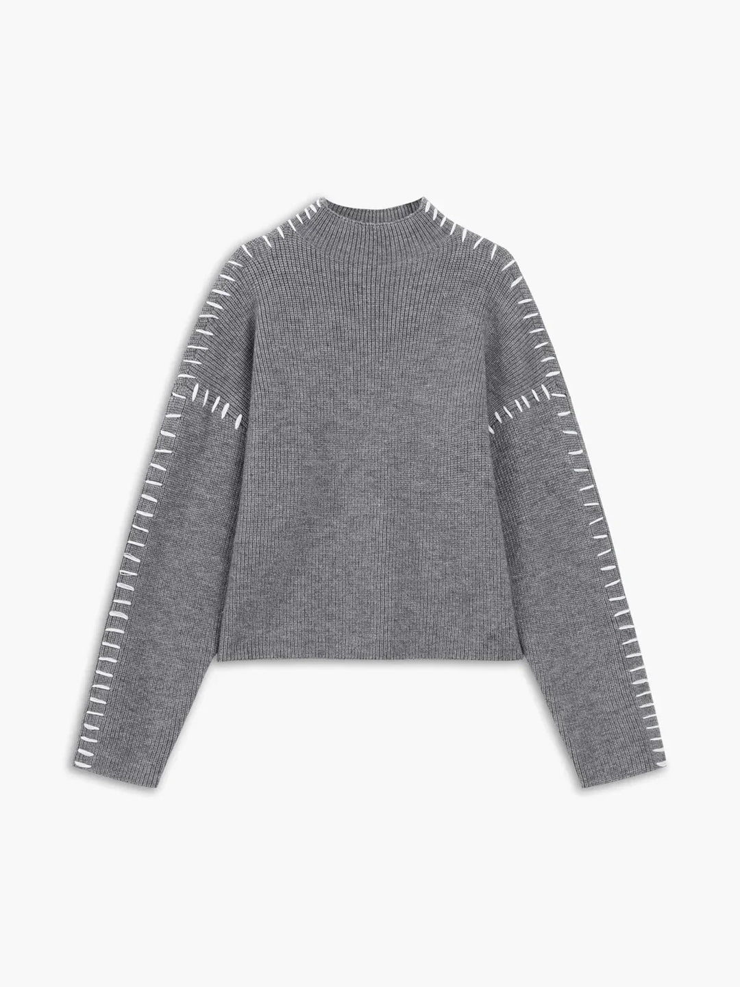 Damski Sweter Oversize Z Półgolfem