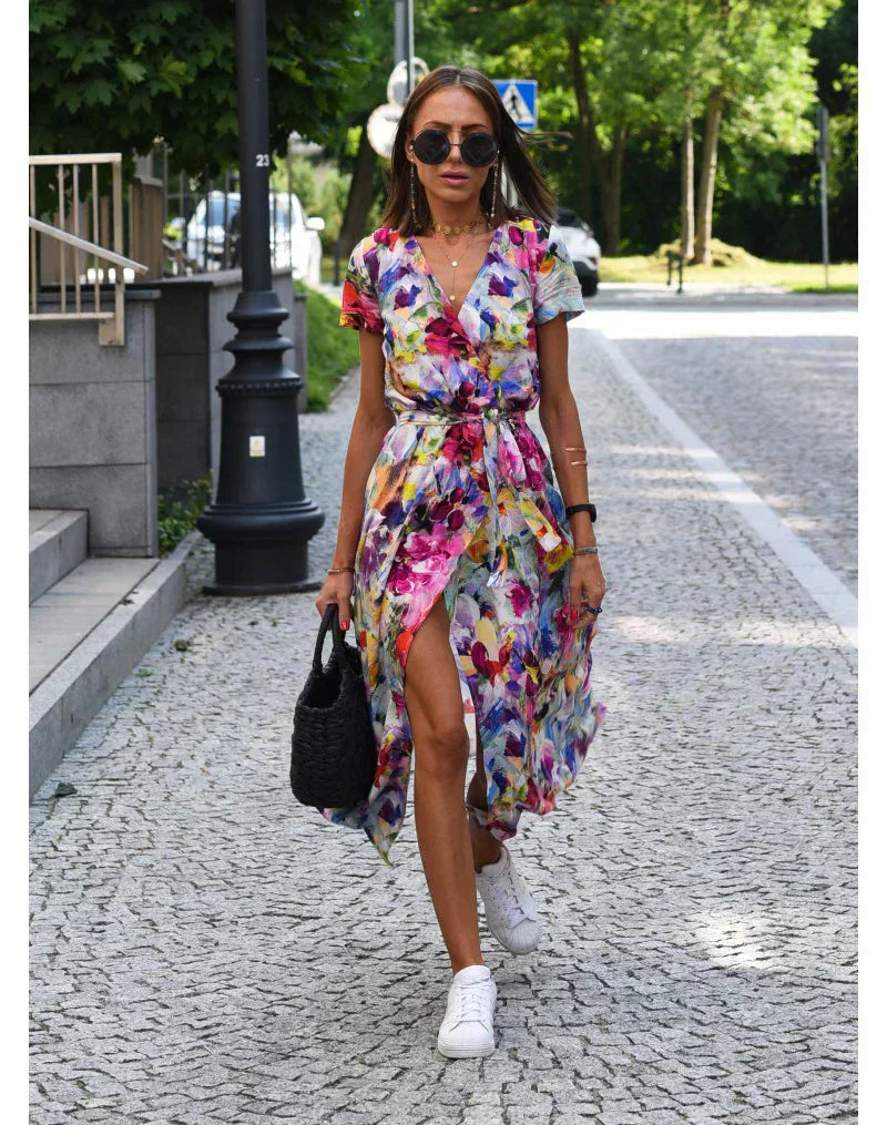 Sukienka Damska Elegancka Midi