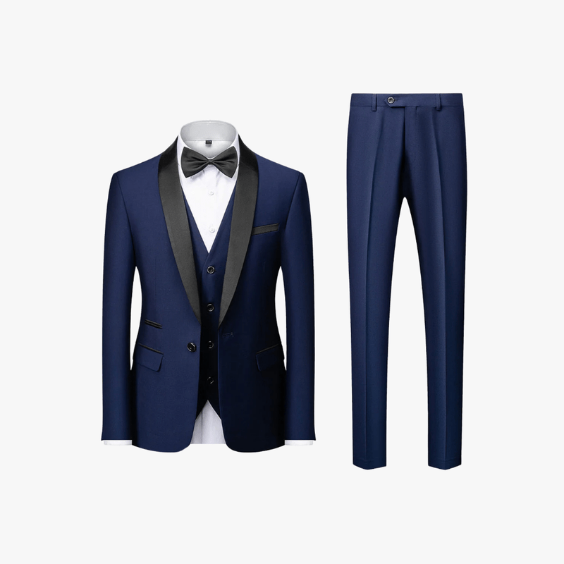Piotr | Garnitur Męski Slim Fit Trzyczęściowy