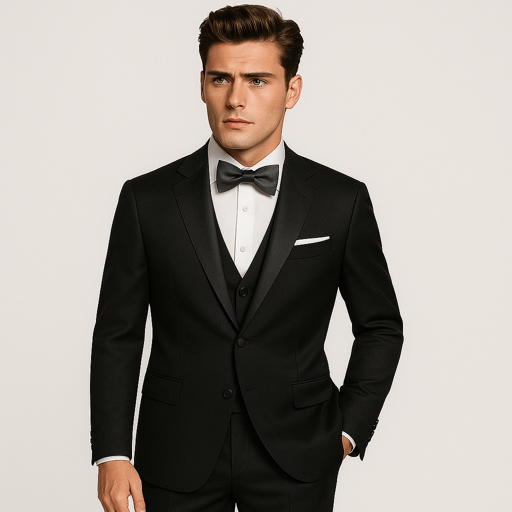 Piotr | Garnitur Męski Slim Fit Trzyczęściowy
