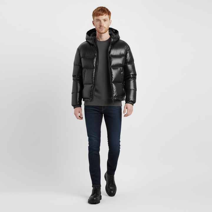 Kurtka Zimowa Męska Pikowana