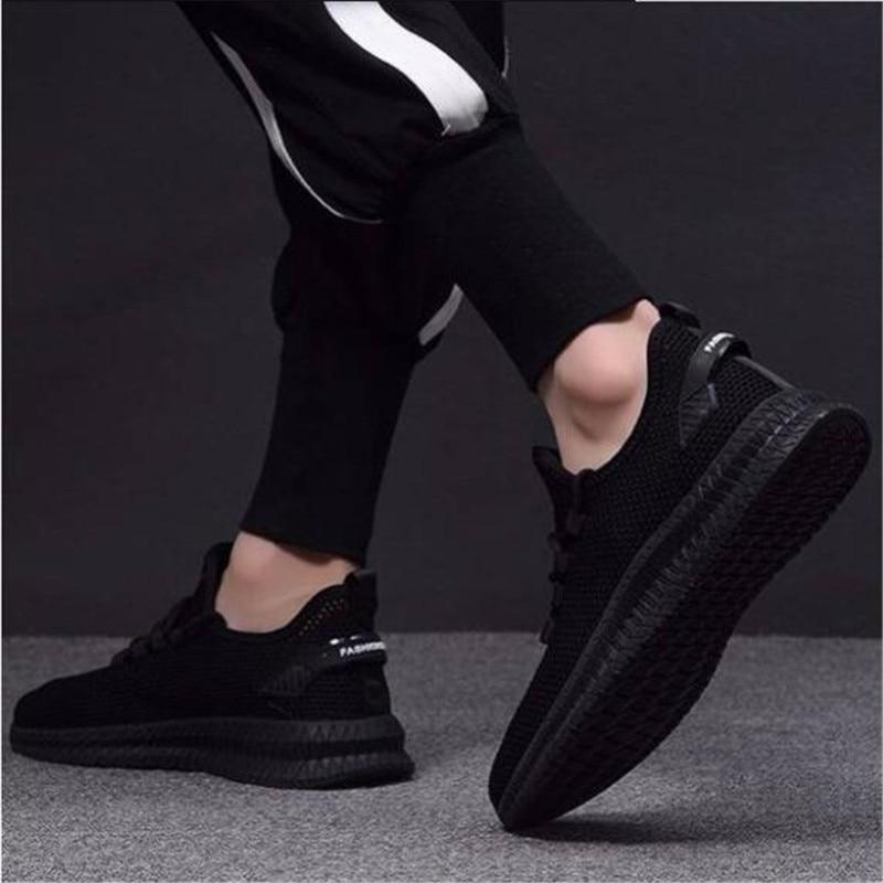 Sneakersy Męskie z Siateczkową Cholewką