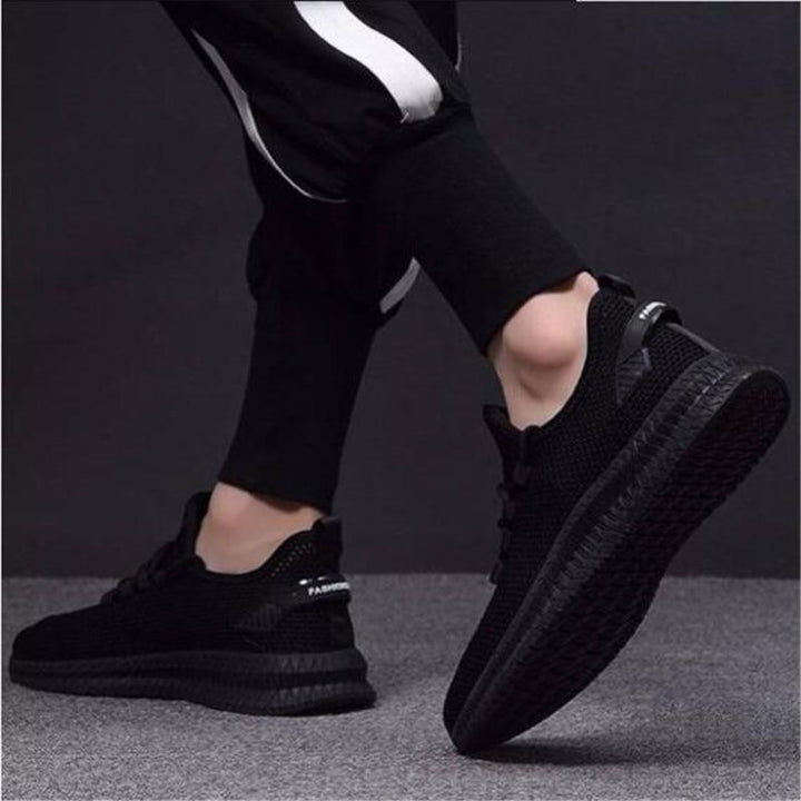 Sneakersy Męskie z Siateczkową Cholewką