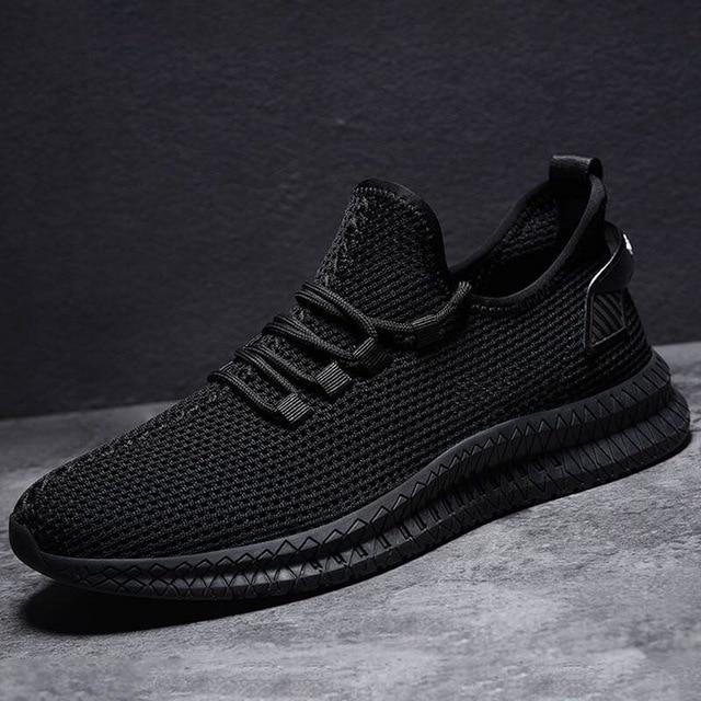 Sneakersy Męskie z Siateczkową Cholewką
