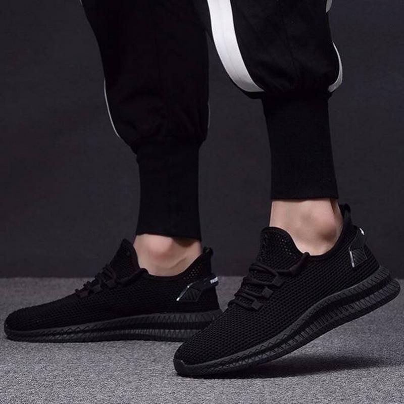 Sneakersy Męskie z Siateczkową Cholewką