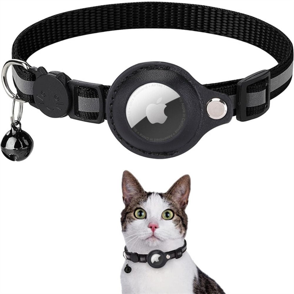 Odblaskowa Obroża Dla Kota Z Uchwytem Na Lokalizator GPS