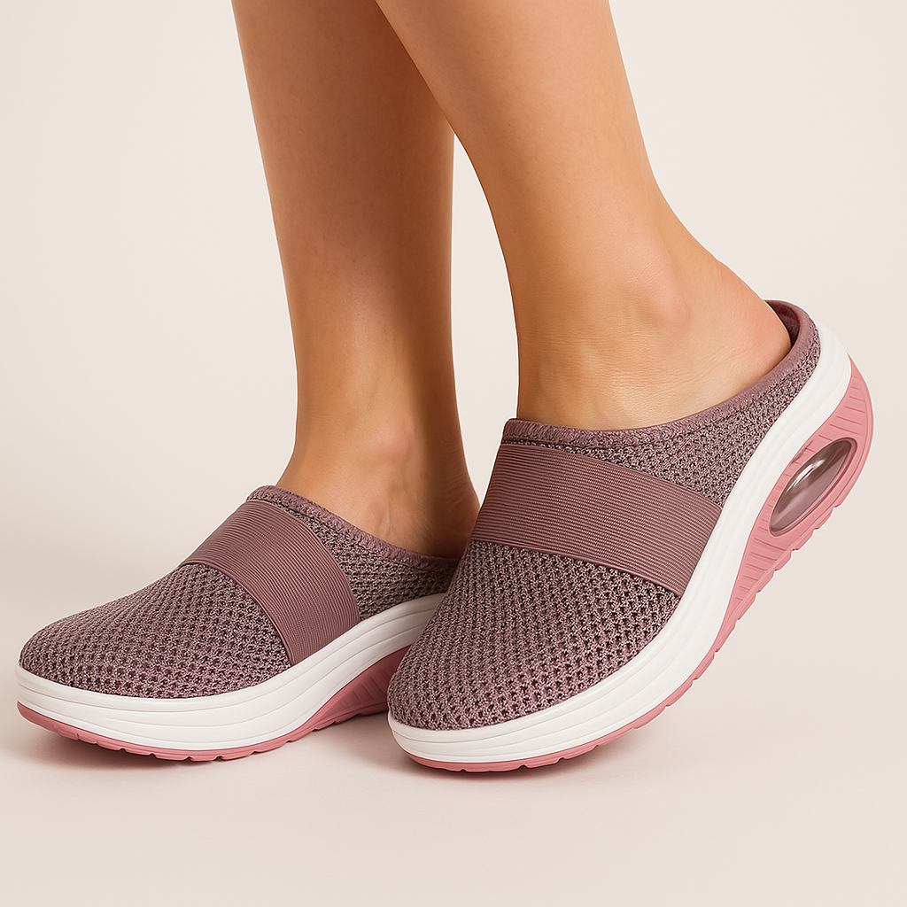 Damskie Wsuwane Buty Casual z Przewiewną Siateczką