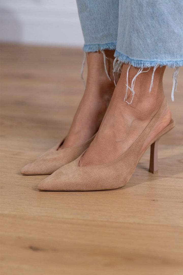 Szpilki Damskie Slingback Z Odkrytą Piętą