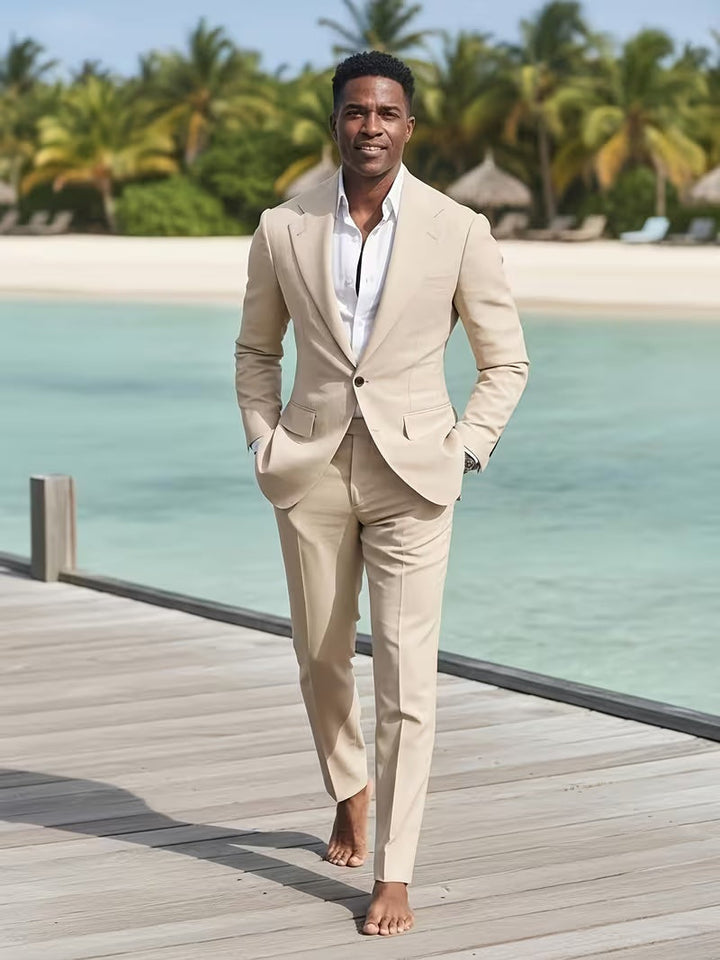 Alessio | Męski Garnitur Dwuczęściowy Slim Fit