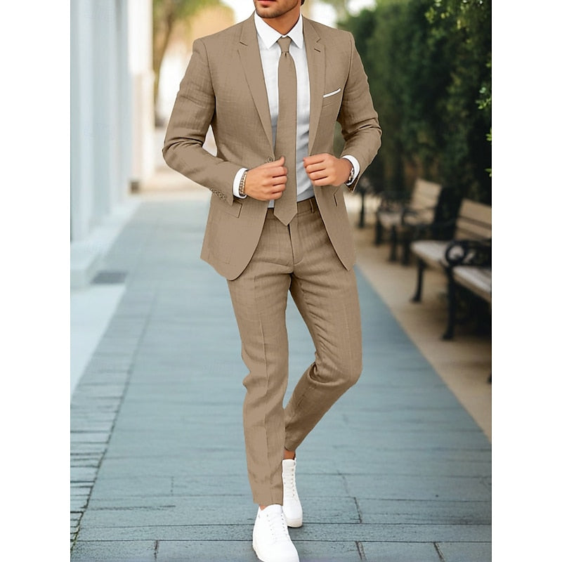 Adrian | Męski Garnitur Dwuczęściowy W Stylu Smart Casual